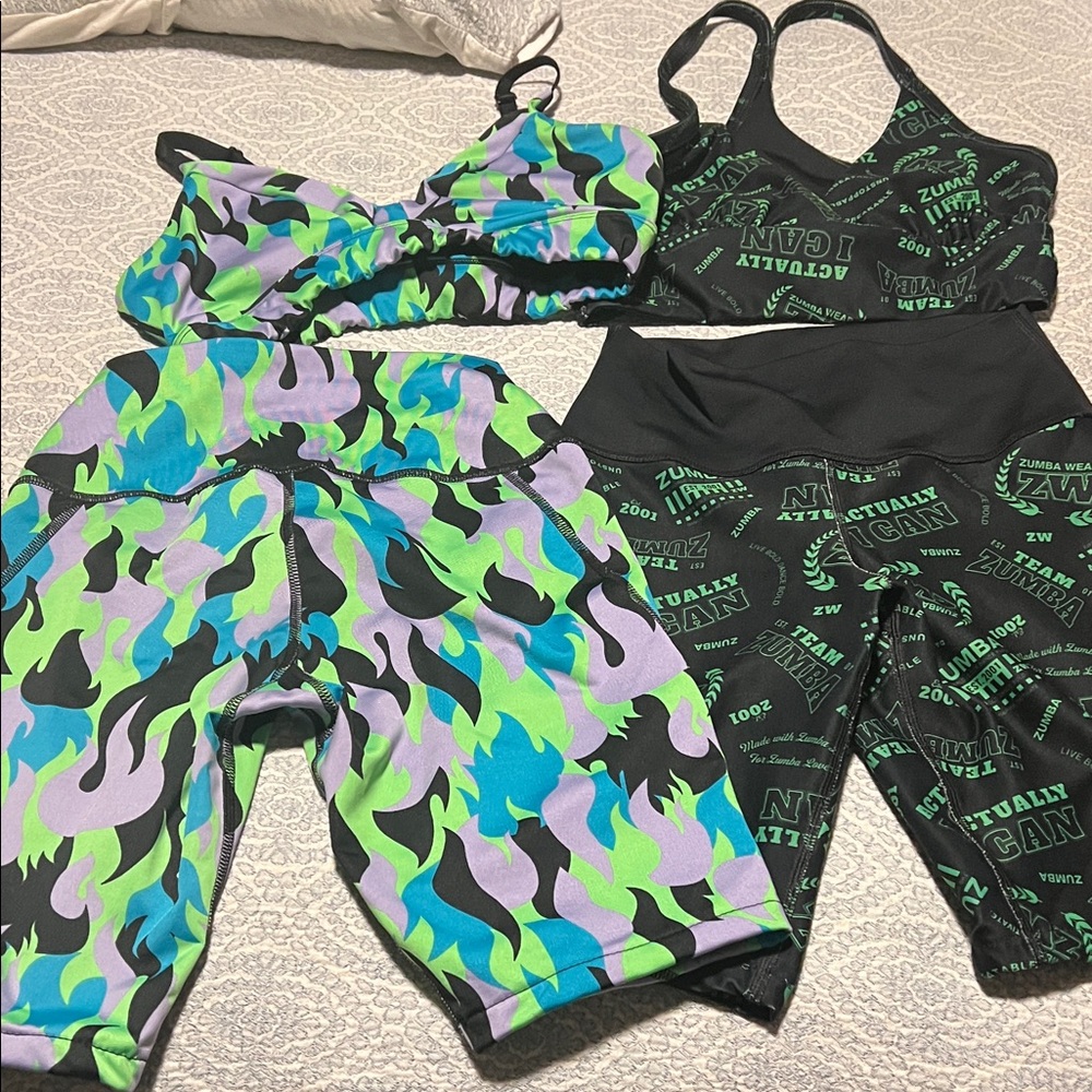 Zumba Fitness Abstract Patterned Activewear Set
